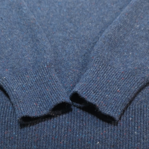 Orvis Men's Navy Zip-Up Sweater 100% WOOL... AMAZING!!! - Picture 3 of 14